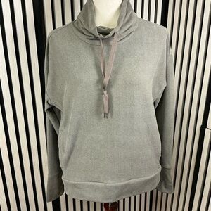RBX is Gray Cowl Neck Sweatshirt, Sz S
